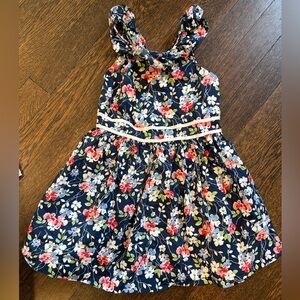 Polo by Ralph Lauren Navy Floral Kids Dress 3t